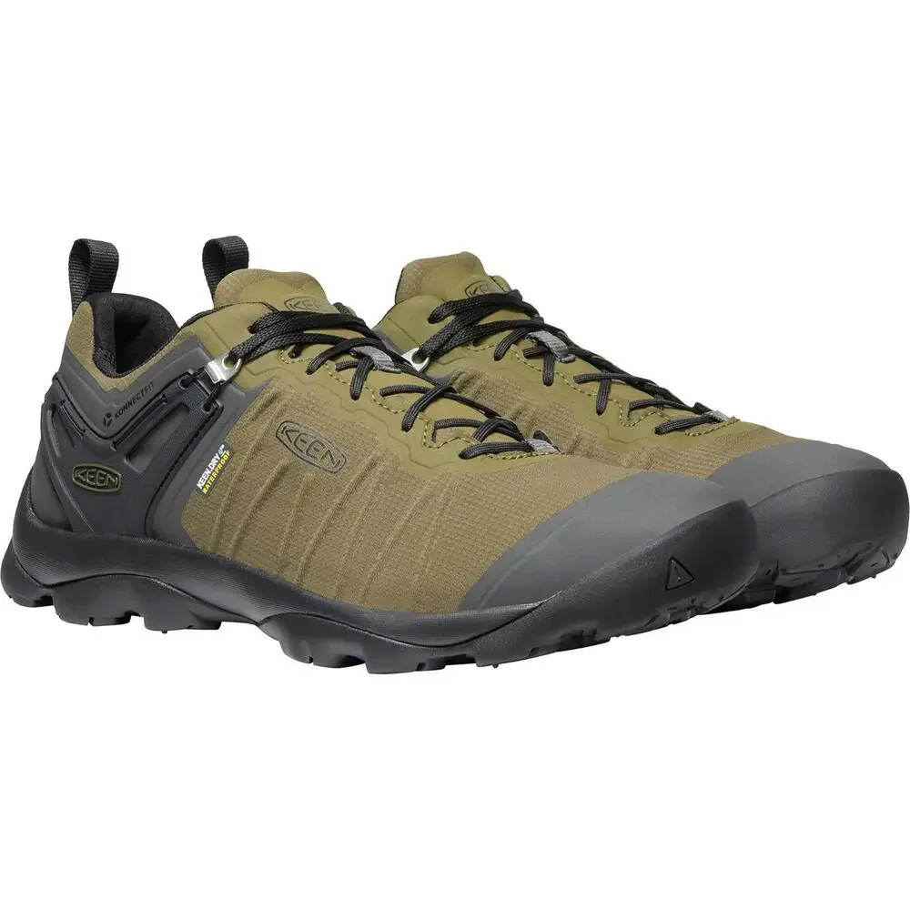 KEEN MEN’S VENTURE LOW HEIGHT WATERPROOF HIKING SHOE, DARK OLIVE/RAVEN, 10 D US